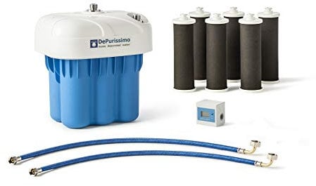 AQ Technology DePurissimo Basic - Depuratore Green a microfiltrazione 0,3 micron, installato direttamente al miscelatore della tua cucina, 16 lt/min costanti e Zero spreco di risorse idriche.