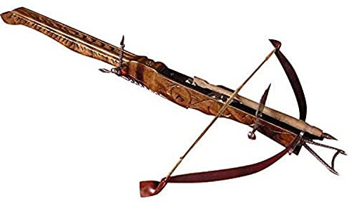 Holzarmbrust XV Jahrhundert 86 cm W4 Mittelalterliche Armbrust für historische Rekonstruktion für einen Sammler oder als Geschenk Feuert Nicht.