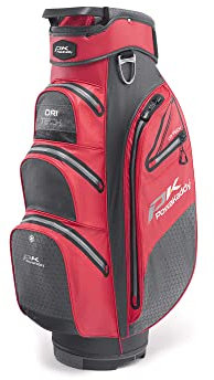 PowaKaddy Unisex Golf 2022 Dri-Tech Waterproof Cart Bag - Red/Cool Grey