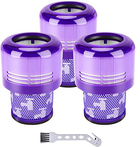 3 Pezzi Filtro Aspirapolvere per Dyson Absolute V11 SV14, Sostituire DY-970013-02 e 97001302 Kit di Filtri per Vuoto