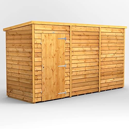 Power Holzschuppen, überlappend, mit Fenster, 30,5 x 10,2 cm, Holzhaus, 30,5 x 10,2 cm