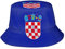 Niedliche Flaggen-Eimerhüte, modische Sonnenkappe, verstaubar, für den Außenbereich, patriotischer Fischerhut für Damen und Herren, Kroatien Flagge-a01, Einheitsgröße