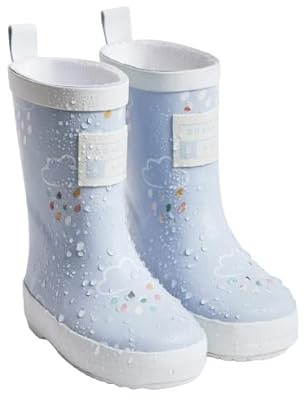 Grass & Air Kids Wellies, Baby Blue Colour-Changing Unisex Kids Winter Wellies, Welly Boots, Childrens Rain Boots