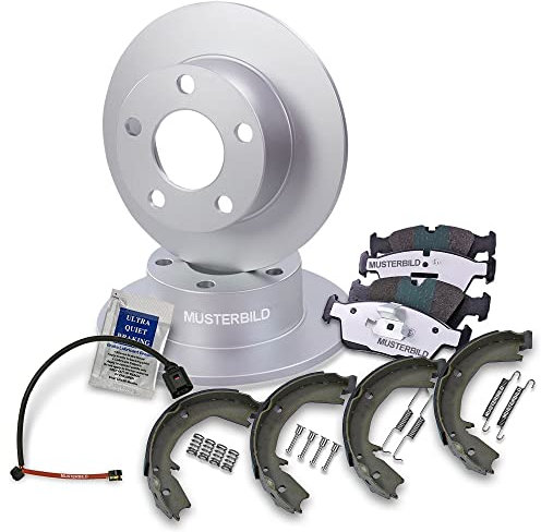 ATEC Germany Bremsenset Hinterachse inkl. Bremsscheiben Ø 300 mm Belüftet + Bremsbeläge Hinten + Bremsbacken Kompatibel mit BMW X1 (E84)
