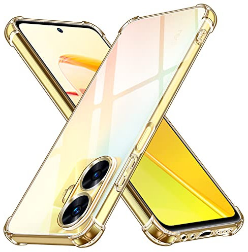 ivoler Funda para Realme C55 / Realme Narzo N55, Carcasa Protectora Antigolpes Transparente con Cojín Esquina Parachoques, Suave TPU Silicona Caso Delgada Anti-Choques Case