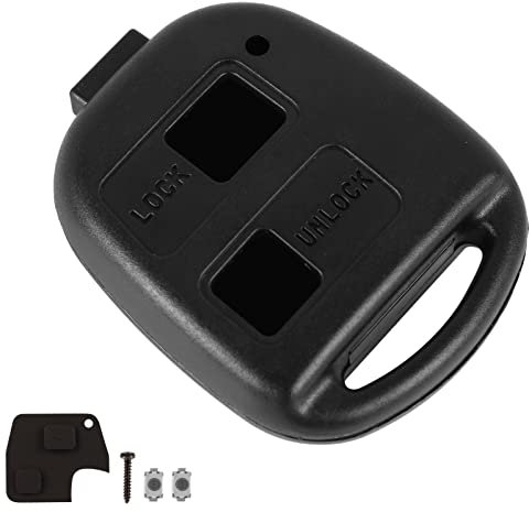 Bahan Alamy 2 Tasten Toyota Schlüsselgehäuse für Aygo, Corolla, Yaris, RAV4, Prado, Avensis, Land Cruiser, Previa, Echo, Tarago, Alphard - Autoschlüssel Fernbedienung
