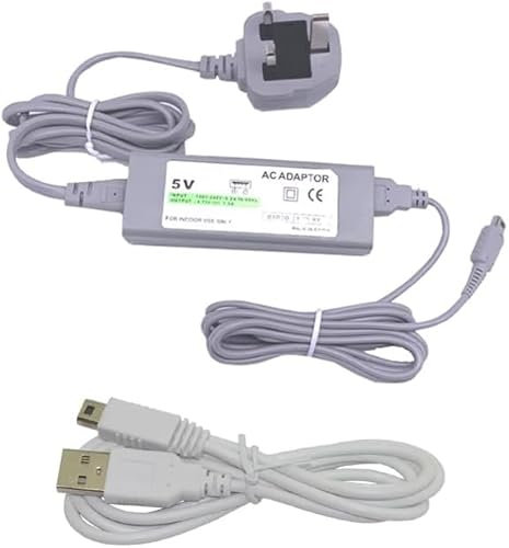 CHILDMORY AC Adapter Power Supply With Charging Cable for Wii U System Gamepads Controller