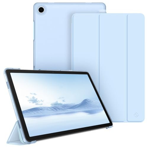 Fintie Funda para Samsung Galaxy Tab A9 Plus / A9+ de 11 Pulgadas 2023 (SM-X210/X216/X218), Funda Protección Transparente Escarchado Fina y Ligera - Azul