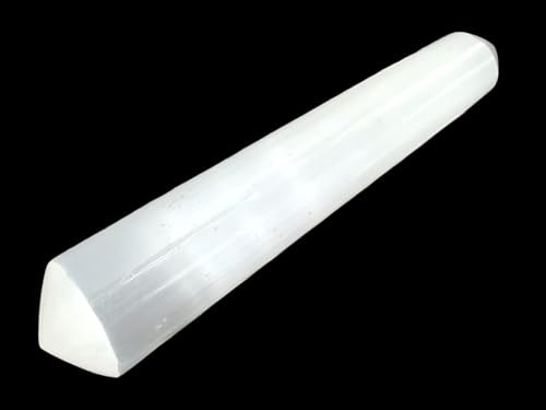 Steinfixx - Handgeschnitzter 14 cm langer Massagestab - Breite und schmale Spitze - perfekt für Akkupressur oder Meditation