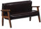 UPKOCH Mini Puppenhaus Holzmöbel Miniatur-puppenhausmöbel 1:12 Puppenhaus Vintage-Sofa Sessel Couch Mini-Sofa Aus Kunstleder Bankstuhl Für Puppenhaus Wohnzimmer Basteldekoration Mini Sofa Zum Spielen