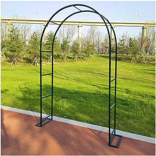 GueTTO Rosenbogen Verzinkt Rost Rankhilfe Torbogen Rosen Gartenbogen Freistehend Hochzeit Rankbogen Metall Stabil Für Pergola Terrasse Hinterhof Breite 120 140180 240 300cm,Schwarz,W350*H220cm