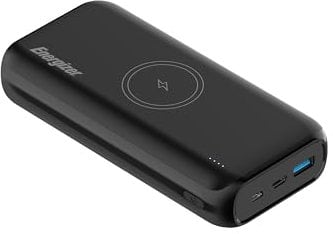 Energizer Wireless Portable Charger 20,000mAh 15W Wireless and 20W USB C PD 3.0 Fast Charging Power Bank for iPhone 16/15/14/13/12 Series, iPad, Samsung & Android Devices_QE20009PQ