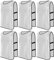 PTJJXA 6 Stück Leibchen Fußball Set, Sports Mesh Bibs, Trainingsleibchen Basketball, Sport Trikot Leibche für Erwachsene, Leibchen Mesh Weste für Training, Trainingsleibchen für Herren Damen (Weiß)