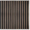 KAISER plastic® Akustikpaneele | Farbe: Eiche dunkelbraun | Wandpaneele in verschiedenen Formaten | Lamellenwand aus Holzfunier und Filz | moderne Wandverkleidung (60 x 60 cm - 4STK.)