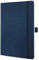 SIGEL CO341 Premium Notizbuch A5 blanko blau, Softcover, 194 nummerierte Seiten, nachhaltiges Papier, mit Inhaltsverzeichnis, Stiftschlaufe, Falttasche, Gummibandverschluss, Conceptum
