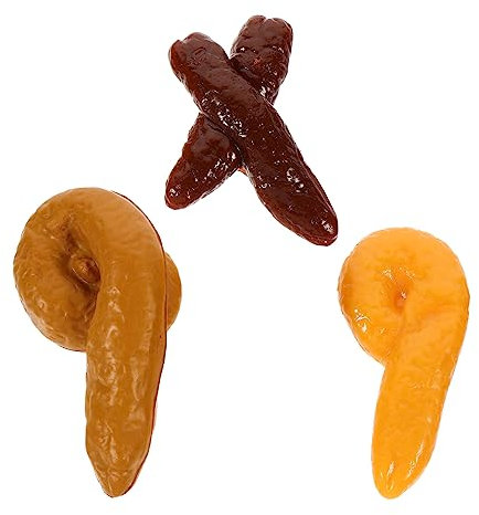 VICASKY 3St Simulation Poop-Modell gefälscht Bausatz Hocker-Modell Furzkissen künstliche Hocker-Requisiten Suprise lustige Spiele Fun Toy Streichhocker Streich KOT Modell Plastik