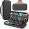 MoKo Custodia per Nintendo Switch 2 2025, Custodia da Viaggio Rigida Protettiva Portatile per Switch 2 Console Accessori, custodia sottile Cover con 10 Slot per Cartucce e Tasche, Nero