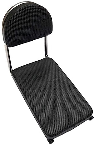 POPETPOP Verdicktes Fahrrad Rücksitzkissen Aus Rutschfestem Stretchleder Abnehmbarer Kindersitzbezug Kompatibel Mit Verschiedenen Modellen Schwarze Polsterung Für Babysicherheit