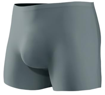 Boxer da uomo senza cuciture, pantaloncini sexy trasparenti in seta ghiacciata per fidanzato, pantaloni traspiranti sottili vita bassa convessi, boxer da uomo in tinta unita, ad asciugatura rapida