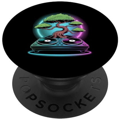 Plant Dj Tree Music Harmony Aesthetic Beat PopSockets Adhesive PopGrip