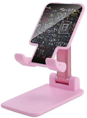 FekiLoot Doppio supporto pieghevole per telefono cellulare, matematica e fisica, pieghevole, regolabile, compatibile con tutti i telefoni da 4 a 13 pollici
