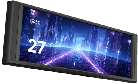 Thermalright TR Trofeo Vision LCD Noir 6,86 Pouces Full Color LCD Display Résolution 1280x480 avec Écran Magnétique Spécialement Conçu pour Refroidisseur Liquide CPU/Boîtier