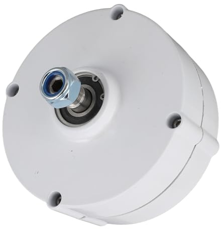 Jenivaint Generatore CA a Magnete Permanente Generatore a Doppio Albero da 48 V Uscita Trifase Lubrificazione a Grasso Compatto 14 X 14 Cm per Sistemi di Turbine Eoliche Verticali o Orizzontali (100W)