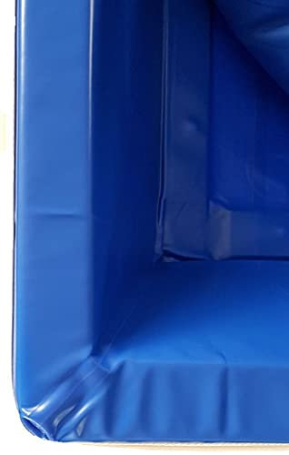 BluTimes Sicherheitswanne Schutz vor Wasserschäden | Softsideliner für Softside-Wasserbetten | in verschiedenen Größen, Größe Wasserbett:180x220
