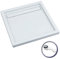 VBChome Duschwanne 90x90x6,5 cm Duschtasse Rechteck für Duschkabine Styroporträger flach Sanitär-Acryl Duschbecken stabil glatt weiß Dusche+ Ablaufgarnitur Viega Domoplex