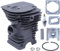 Piston and Cylinder for Husqvarna 340 345 340e 345e Chainsaw, ADEFOL 40mm Nikasil Cylinder with Piston Kit + Gaskets + Spark Plug Chainsaw Spare Parts Replacement Accessories