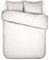 ESSENZA Bettwäsche Minte Weiß, 155x220 + 1x 80x80 cm - 100% Baumwollsatin 300TC - Uni