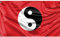 Yin Yang Schild Flagge | Einzigartiger Designdruck | Hergestellt in der EU (90 x 150 cm)