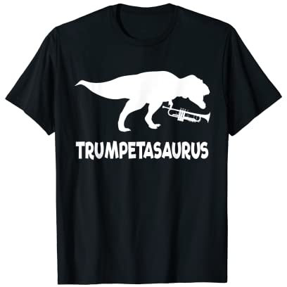 Lustiges Trompetasaurus Trompete Dinosaurier T-Shirt (Trompete Tee) T-Shirt