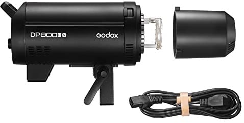 Godox DP800IIIV Flash de Estudio de 800 WS (Montura Bowens) | GN126, 5600 ± 200 K, duración del destello 1/2000–1/800 s, tiempo de recarga 0,1–1 s