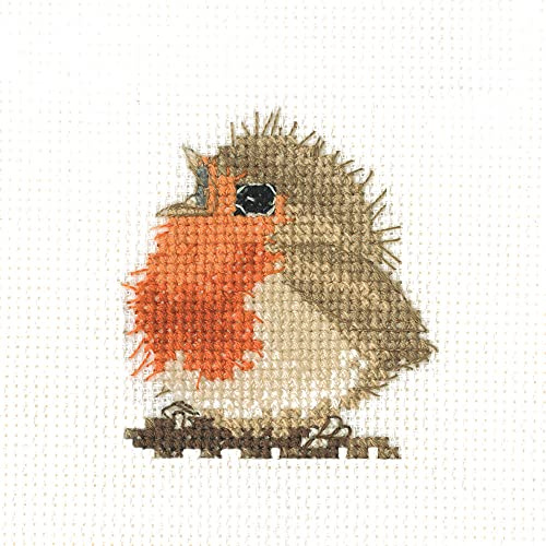 Heritage Crafts Cross Stitch Kit - Rowan Robin