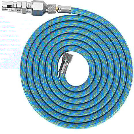 Ejoyous Airbrush Hose, 6Ft Nylon Airbrush Air Hose Adapter Kit with Standard Fittings on Both Ends for Spray Air Compressor