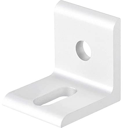 Staffa angolare interna per angolo di fissaggio a forma di L 30mmx30mmx26mm per profilo di estrusione in alluminio serie 3030, 8pcs