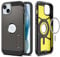 Spigen Hülle für iPhone 15 Tough Armor MagFit Kompatibel mit MagSafe -Gunmetal