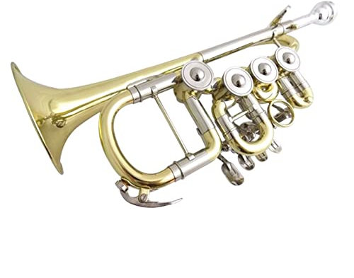 BB Trompete B Wohnung Mit Extra Führpipe Messing Piccolo-Trompeten Musikinstrumente Trompeta Mit Fallmundstück
