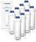 Wessper Paquete de 8 Filtro de Agua para Cafetera Delonghi DLSC002, SER3017 & 5513292811 - Compatible con las series ECAM, ESAM, ETAM | Cartuchosde Carbón Activado Se adapta a Dinamica, PimaDonna