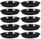 GROWMANIA Pack 10 Platos Redondos Negros para Macetas Diámetro 19 cm - Plato Plástico para Maceteros
