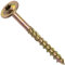 AERZETIX - C67491 - Lot de 50 Vis à bois Ø6x70mm à tête large bombée - à empreinte étoile Т30 - en acier zingué - menuiserie, contreplaqués, agglomérés, mélaminés