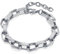 OSTAN Damen Armbänder Edelstahl Dickes Groß Gliederketten-Armband