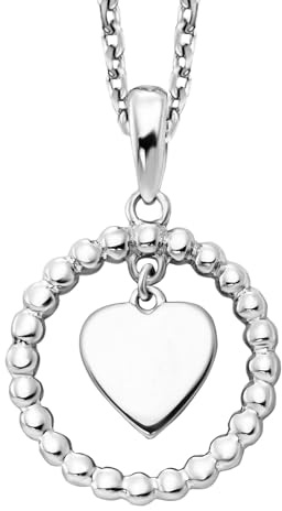 Julie Julsen Damen Schmuck Halskette mit Anhänger aus rhodiniertem 925 Sterling Silber| Silber-Kette als Geschenk für Frauen und Mädchen zum Geburtstag, Jahrestag, Hochzeitstag, Weihnachten…