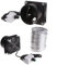 Sileduove Flue Inline Extractor Fan, Pipe Duct, Exhaust Fan, USB, Adjustable Speed (Fan Plus 3 m Pipe)