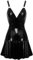 Black Level Kleid aus Lack, Schwarz, XXL