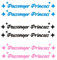 6 Stück Autoaufkleber Aufkleber, Passenger Princess Car Mirror Sticker, Niedlich Lustig Prinzessinnen Aufkleber Prinzessinnen-Aufkleber für Autofenster Autozubehör für Frauen Autodekoration