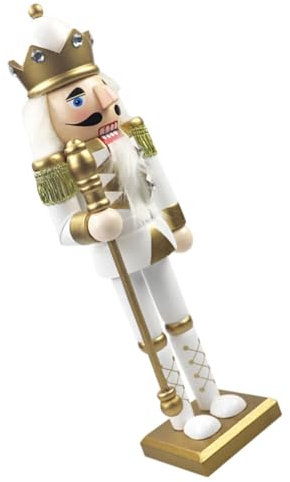 Alipis Soldato Schiaccianoci Natalizio in Legno Statua Da Tavolo Per Decorazioni Di Festa Regalo Di Natale Per Amici e Familiari