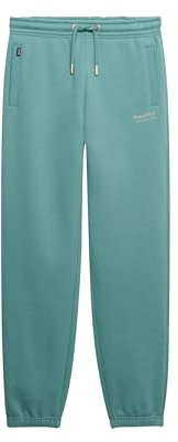 Superdry Damen Essential Jogginghose mit Bündchen und Logo Ölblau 44