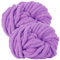 bechoanigel 2 Stück Dicke Wolle Garn 500g, Armstricken Wolle Dickes Garn, XXL Weiches Chunky Wolle, Super Weich Chenille Wolle zum Häkeln für Decken, Schals, Mützen, Haustier Nest (Violett)